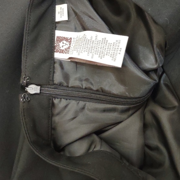 SLIGHTLY USED ANNE KLEIN KNEE LENGTH SKIRT SIZE 12 COLOR BLACK - Picture 8 of 10